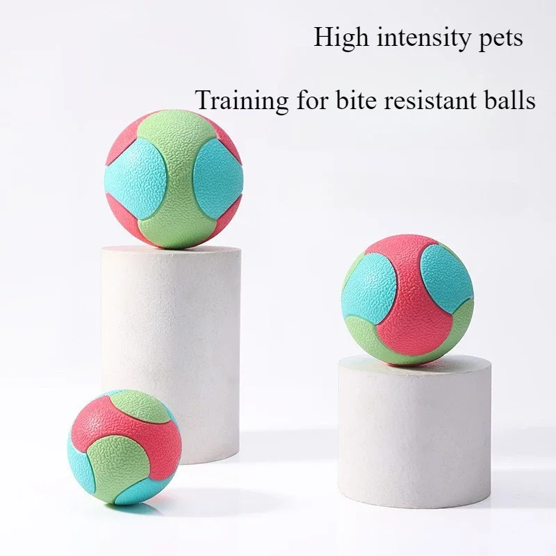 Pelota elástica resistente a las mordeduras para mascotas, para perros, para aliviar el aburrimiento, moler los dientes, masticar, disfrutar jugando con los juguetes para perros - imagen 2
