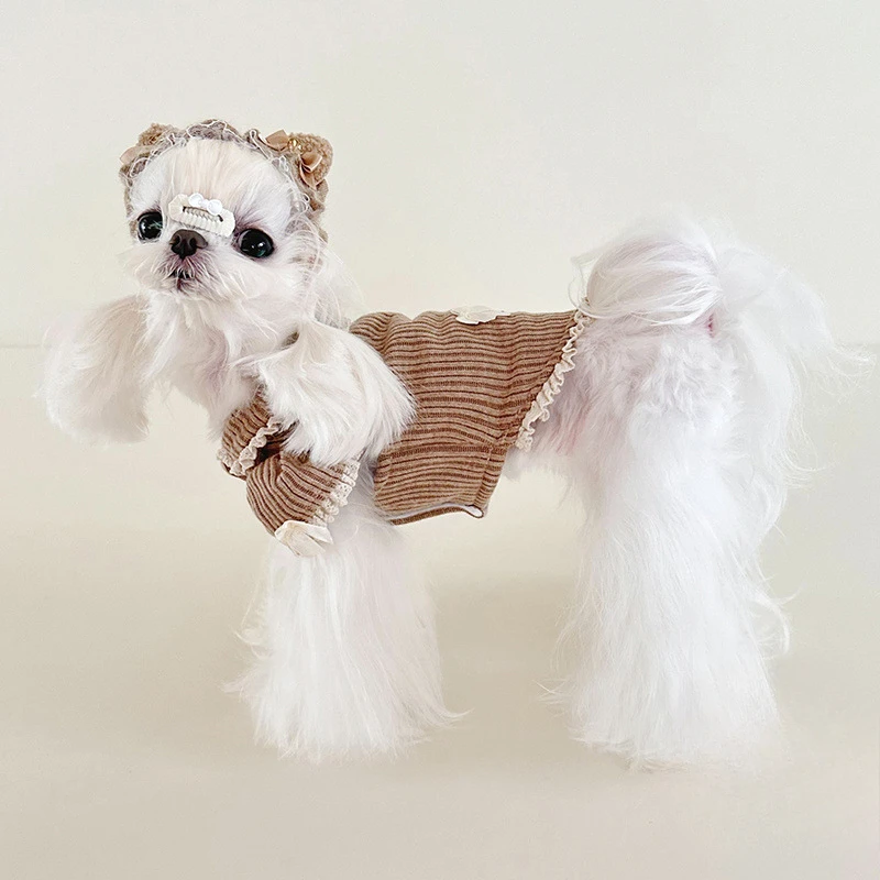 Body elástico para perros pequeños – Jersey de punto suave y transpirable - imagen 4