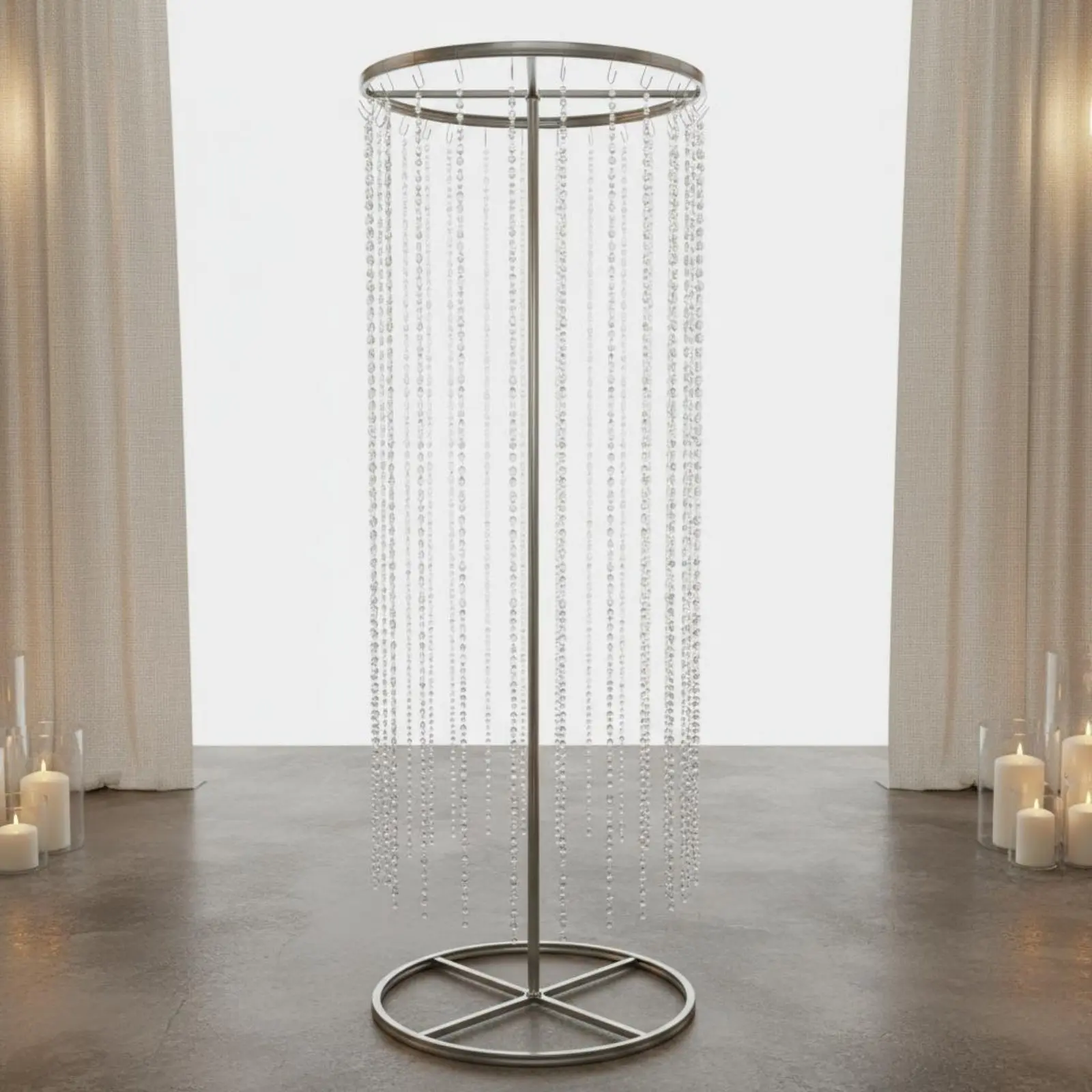 Arco redondo boda: soporte resistente reutilizable para telón de fondo - imagen 3