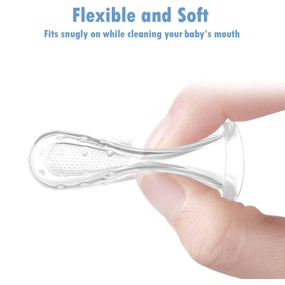 Cepillo de dientes súper suave para mascotas, cepillo para perros de peluche, herramienta para el cuidado de los dientes del sarro del mal aliento, limpieza de perros y gatos, suministros para mascotas de gel de sílice - imagen 2