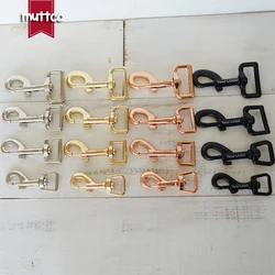 20 unids/lote fabricante de correa de perro grabada ambiental 15,20,25,30mm cierres de langosta giratorios duraderos hardware Clip de perro hebilla de gancho