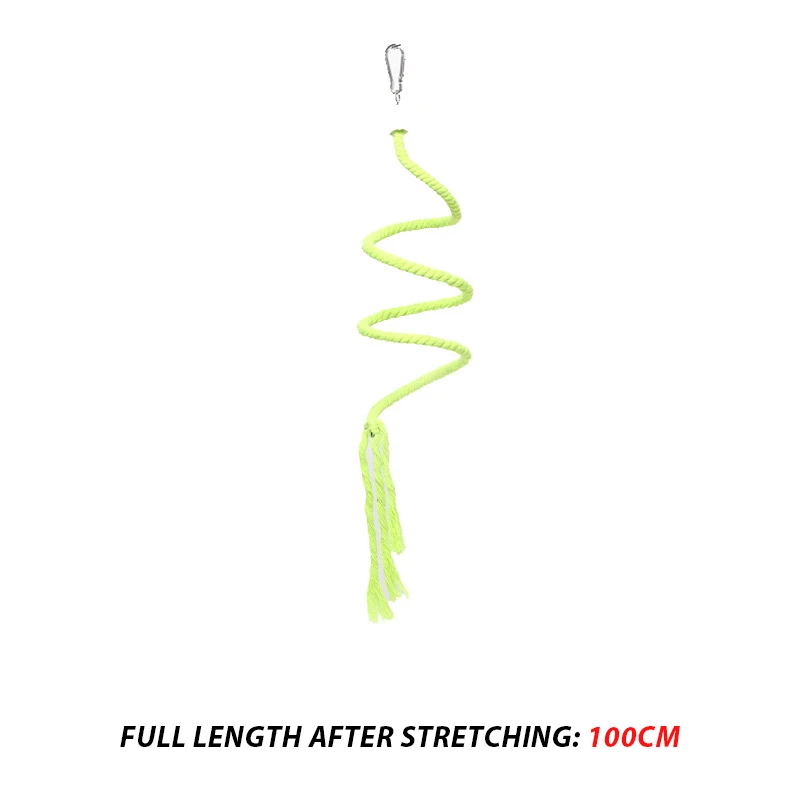 1 unidad de juguete de pájaro loro de Color aleatorio, cuerda colgante, periquito, juguete para masticar, jaula para pájaros, cacatúa, columpio, mordedura, soporte de juguete, suministros de entrenamiento D9096 - imagen 3