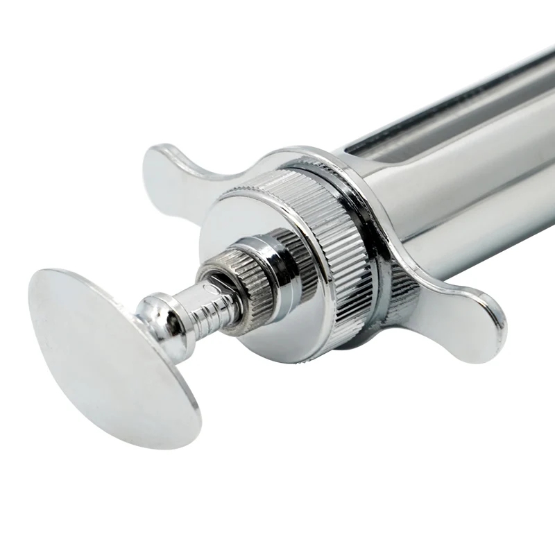 Jeringa de acero inoxidable para animales, inyector hipodérmico para ganado, cerdos y ovejas, suministros de granja, 10/20/30/50ML - imagen 4