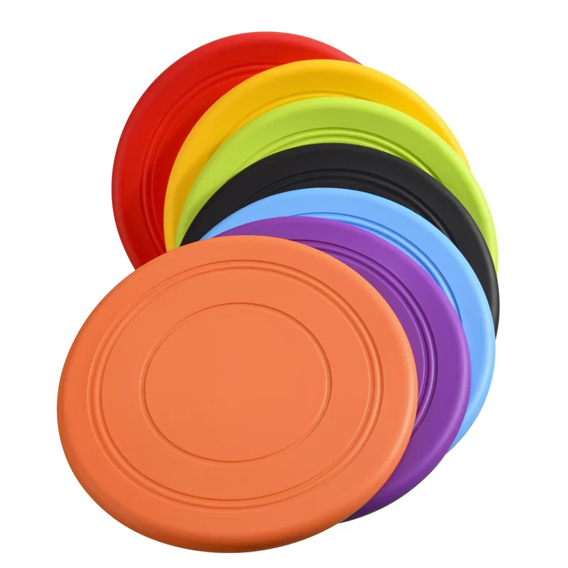 Frisbee volador de silicona para perros – Juguete exterior