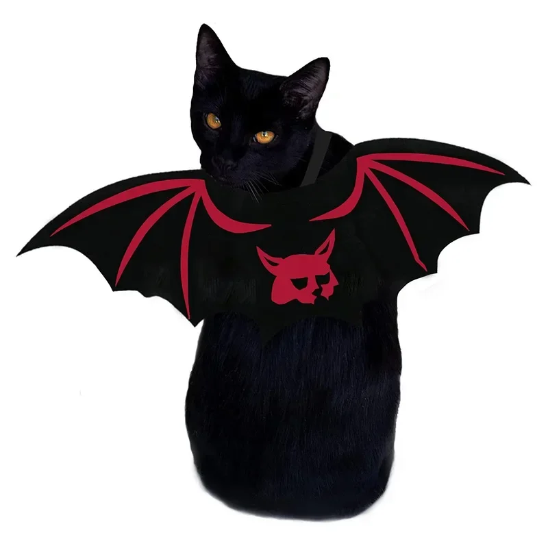 Alas de murciélago para mascotas de Halloween, suministros decorativos para perros y gatos, disfraces de transformación divertidos para vacaciones creativas, productos para mascotas