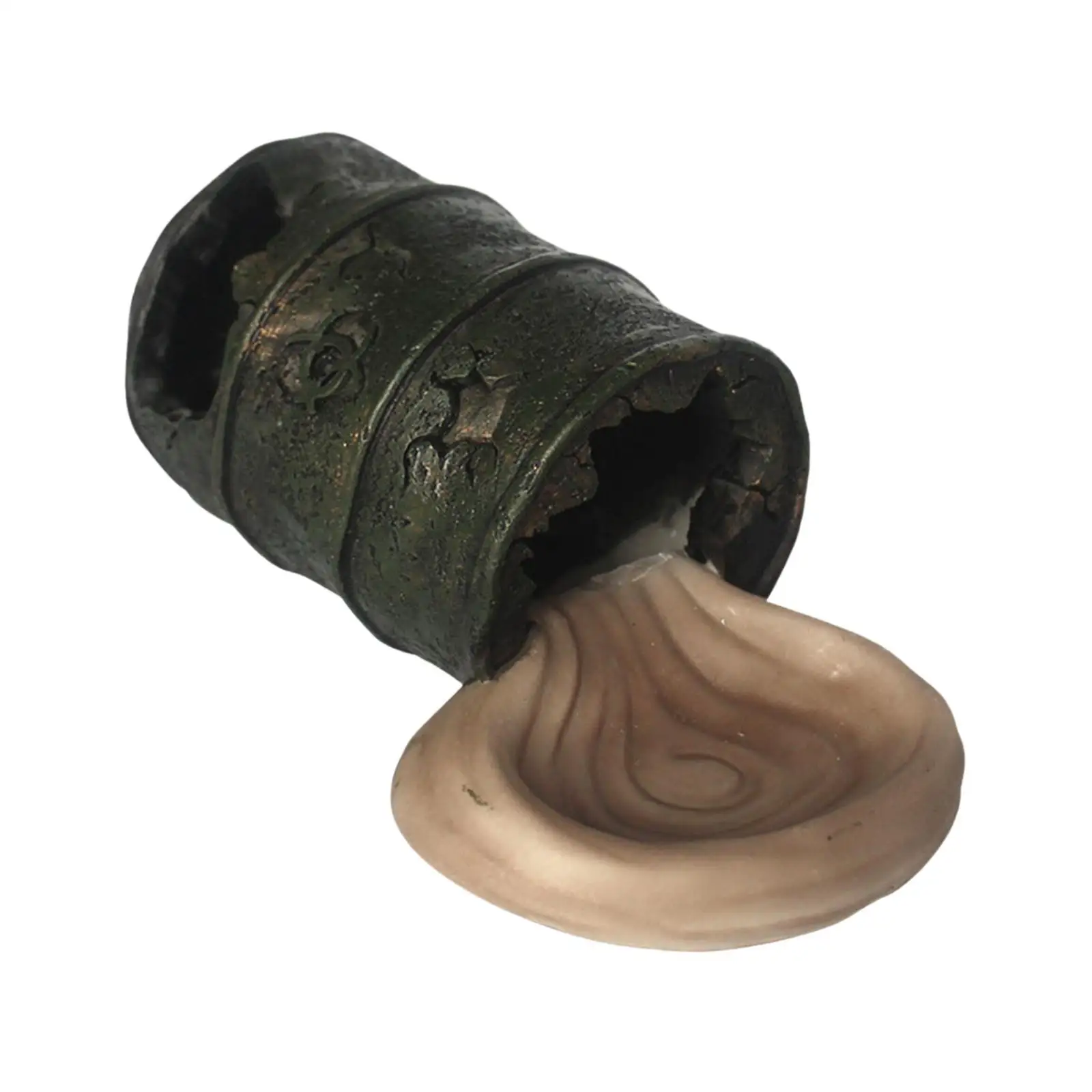 Fish Tank Hideout Pet Terrarium Decoration Bucket Reptile Simulation Water Basin Tank Accessories for Small Lizards Turtles