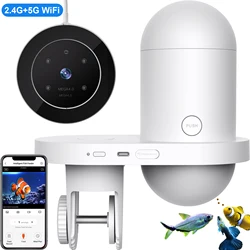 Alimentador automático para peces con cámara y app WiFi – carga USB