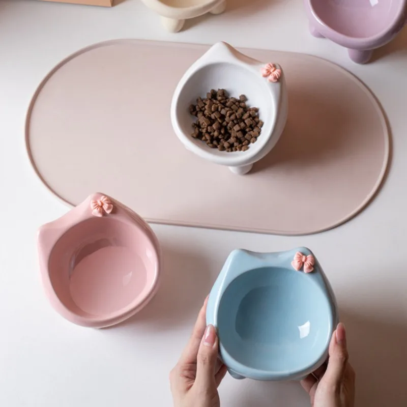 Cuenco elevado para mascotas Cerc, cuenco para perros de pie alto, alimentación lenta, protección Ne, agua para perros - imagen 4