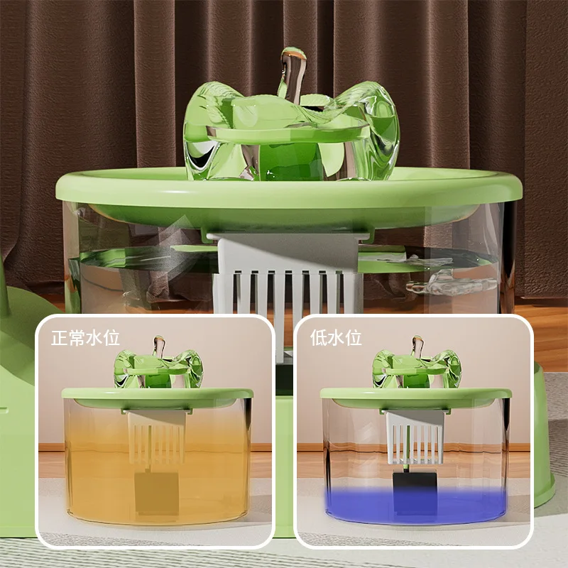 Dispensador de agua para gatos, circulación automática de aguas vivas, filtración de agua potable para mascotas, alimentador de cuello móvil, suministros para perros - imagen 2