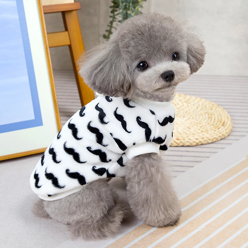 Ropa cálida de invierno para perros, disfraz de lana suave para mascotas para perros pequeños y medianos, pijamas bonitos para cachorros, ropa de Bulldog Francés Chihuahua - imagen 5