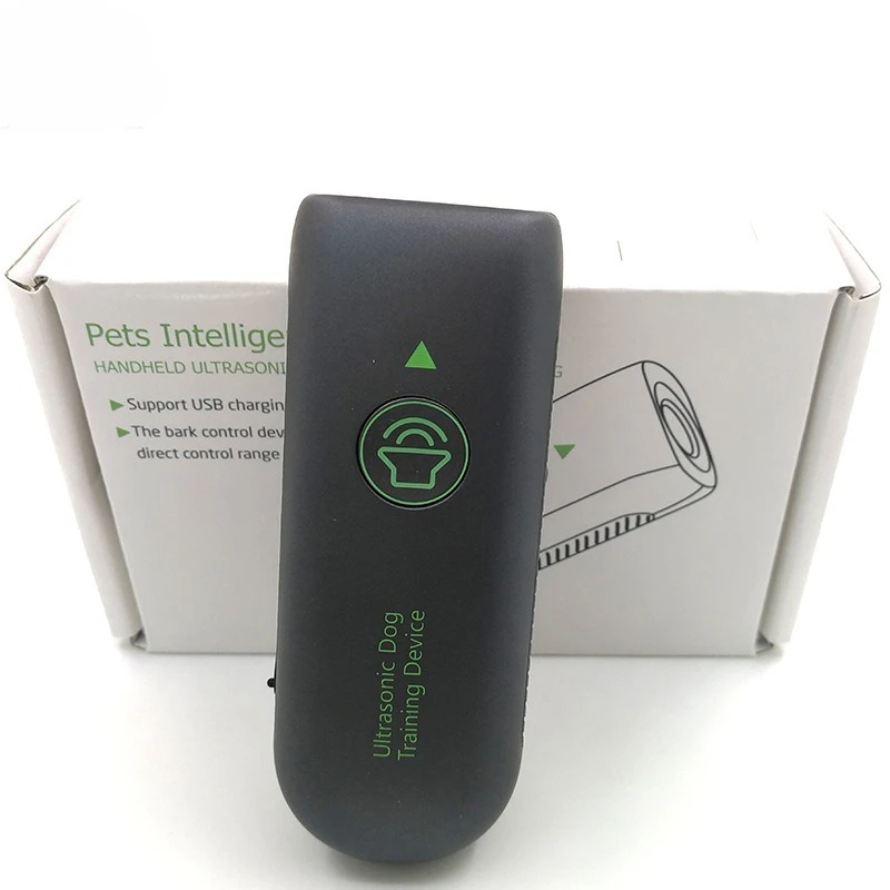 Nuevo Entrenador ultrasónico de mano para perros, tapón para ladridos, productos para mascotas