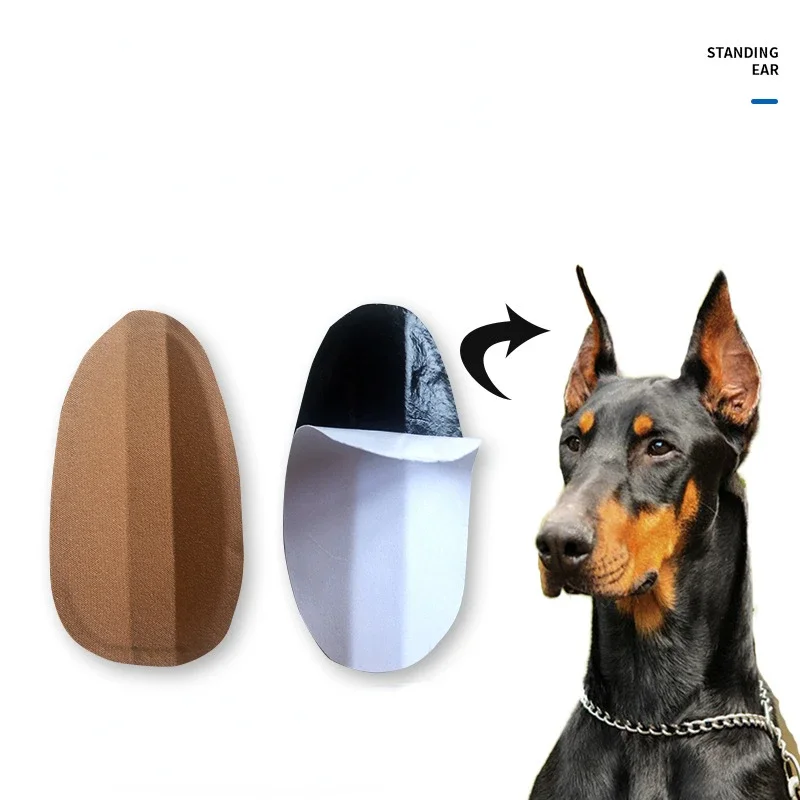 Pegatina de pie para oreja de perro, práctica pegatinas correctivas para oreja de perro con hierba de calcio y leche, pegamento de arco transpirable sin accesorios para perros - imagen 5