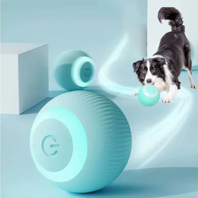 Juguetes eléctricos inteligentes para perros y gatos pequeños, pelota rodante automática divertida, juegos para cachorros, suministros para mascotas - imagen 2
