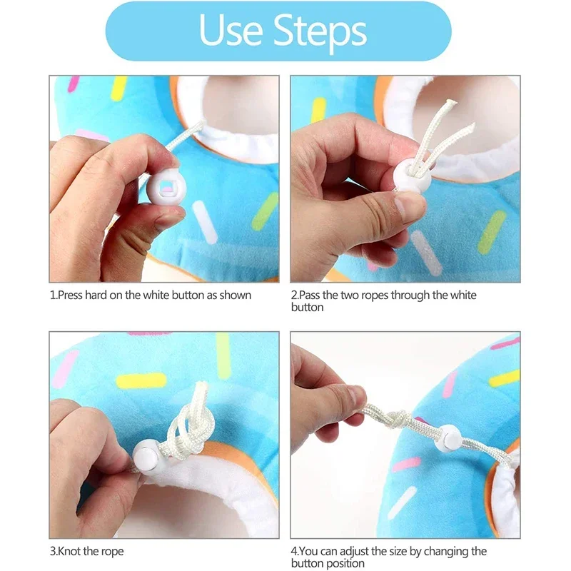 Cono de recuperación suave ajustable para gatos, Collar protector para curación de heridas elisabetanas después de la cirugía, adecuado para gatitos - imagen 4