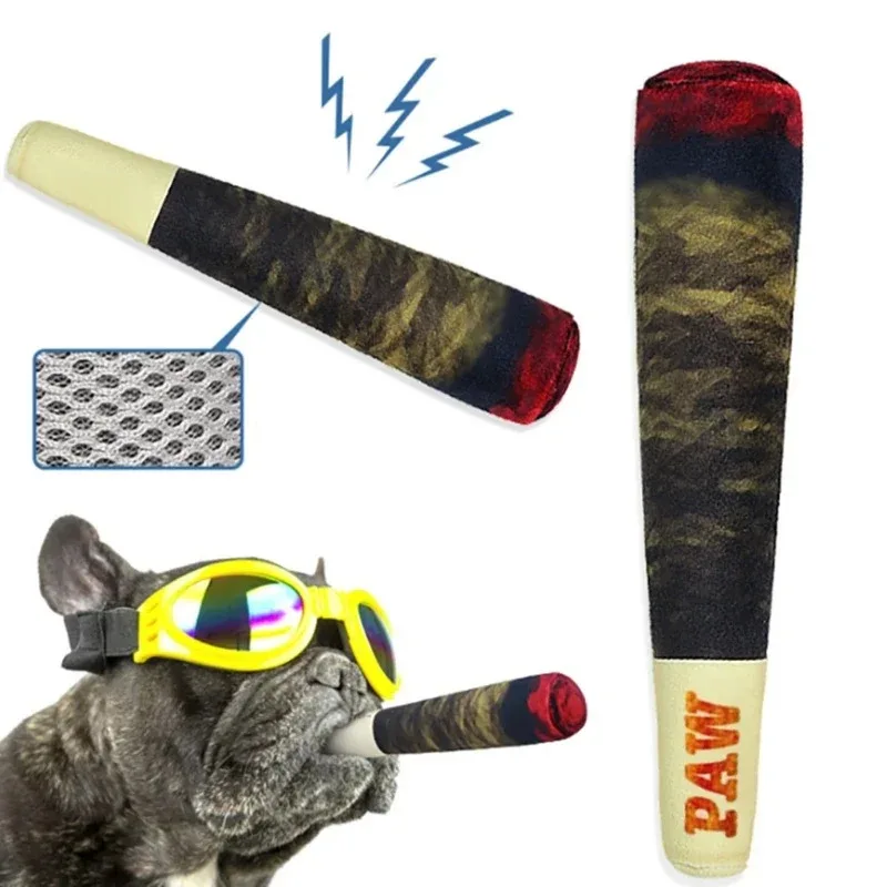 Juguetes interactivos para cachorros con sonido de articulación de perro, cigarro para perros pequeños y resistentes, juguete indestructible de peluche para masticar, juguetes para morder para mascotas - imagen 5
