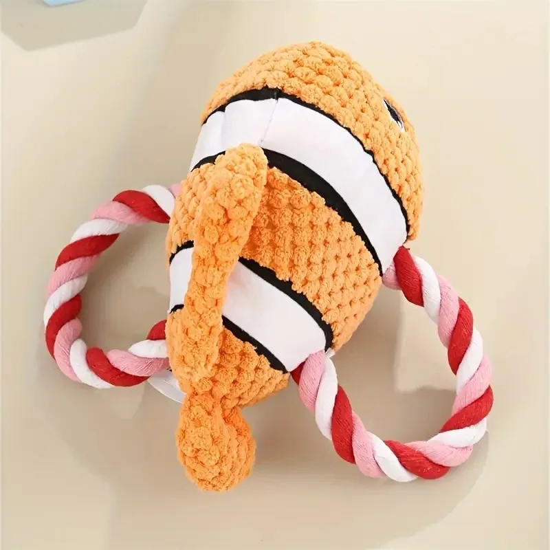 Juguete peluche resistente para perros y gatos interactivo con sonido - imagen 4