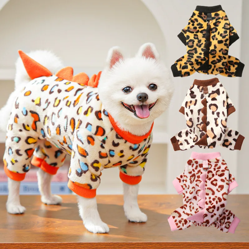 Ropa de lana para perros, disfraz cálido para perros, mono general de invierno para perros pequeños, mono para cachorros Chihuahua, pijama XXL - imagen 3