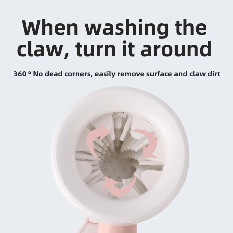 Taza de limpieza de pata de perro de silicona suave portátil, lavado de pies al aire libre, lavado rápido automático de pies, suministros de aseo para limpieza de mascotas - imagen 3