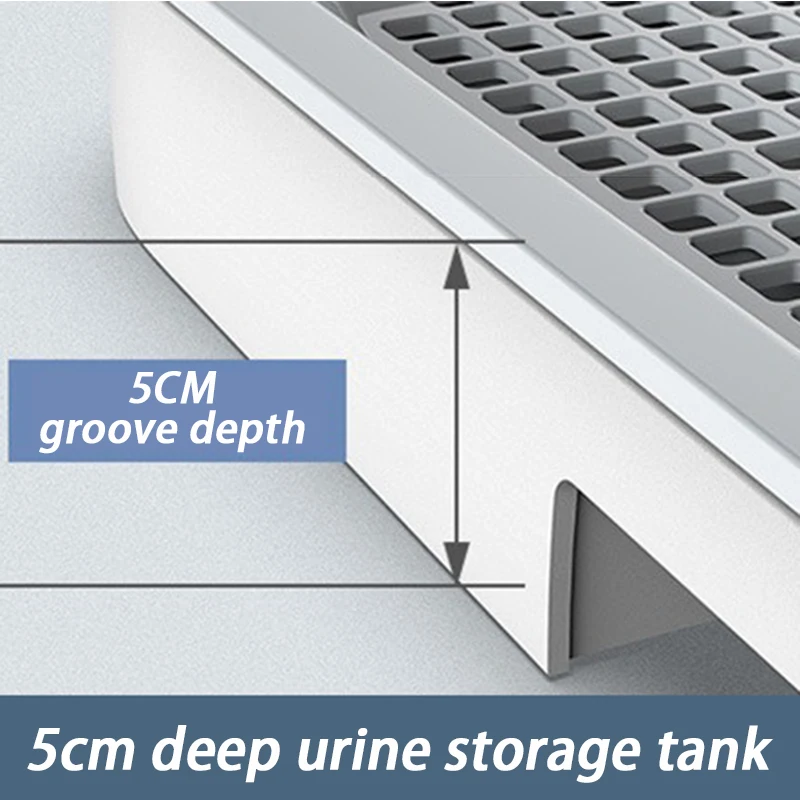 Inodoro grande para perros de interior, paredes altas, orinal para mascotas, urinario para perros, inodoro antipaso, caja de arena para cachorros con rejilla, suministros para mascotas - imagen 3