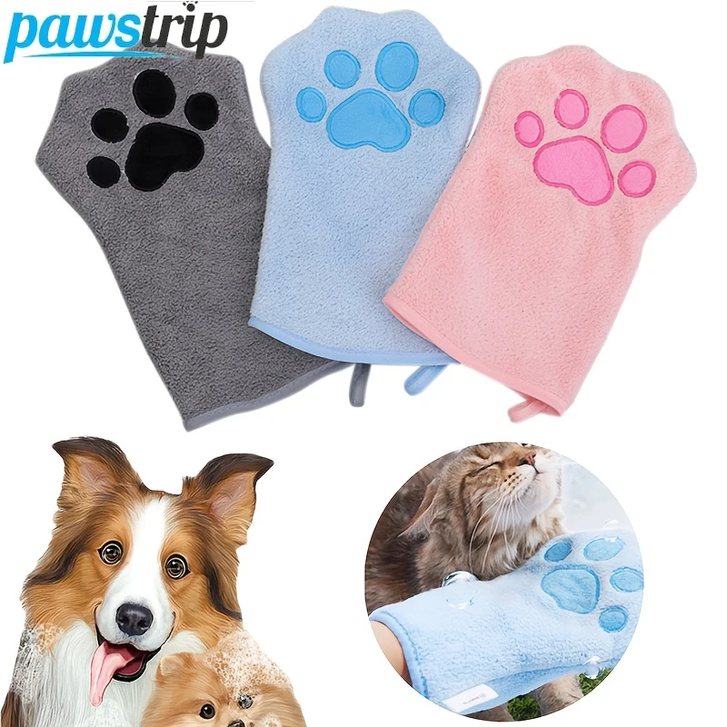 Guantes de baño para perros: secado rápido y toallas absorbentes