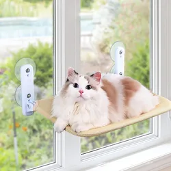 Hamaca ventana para gatos con ventosa – asiento plegable estable