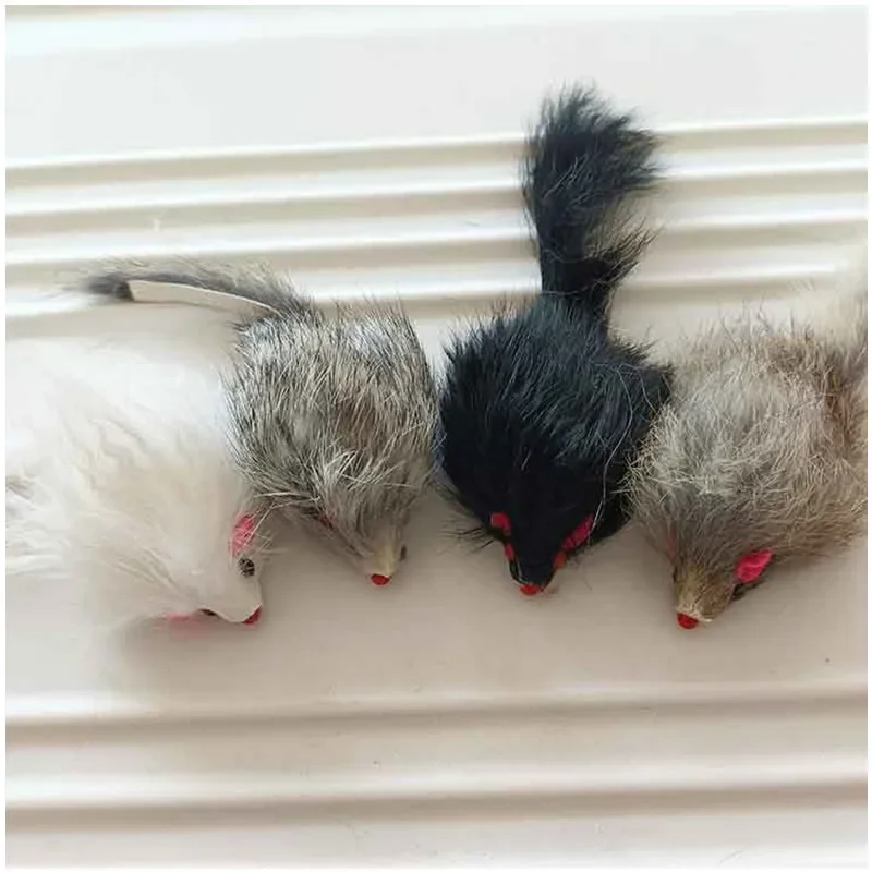 Ratones de peluche y mordedores, juguetes para gatos - imagen 2