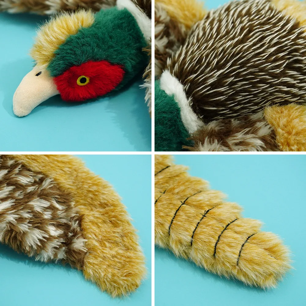 Juguete dental de peluche para perros con sonido de pato - imagen 5