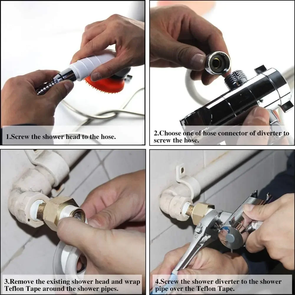 Pulverizador de ducha de mano para perros y gatos, masaje cómodo, herramienta de baño de aseo, rociador de grifo para perros y gatos, suministros para mascotas - imagen 5