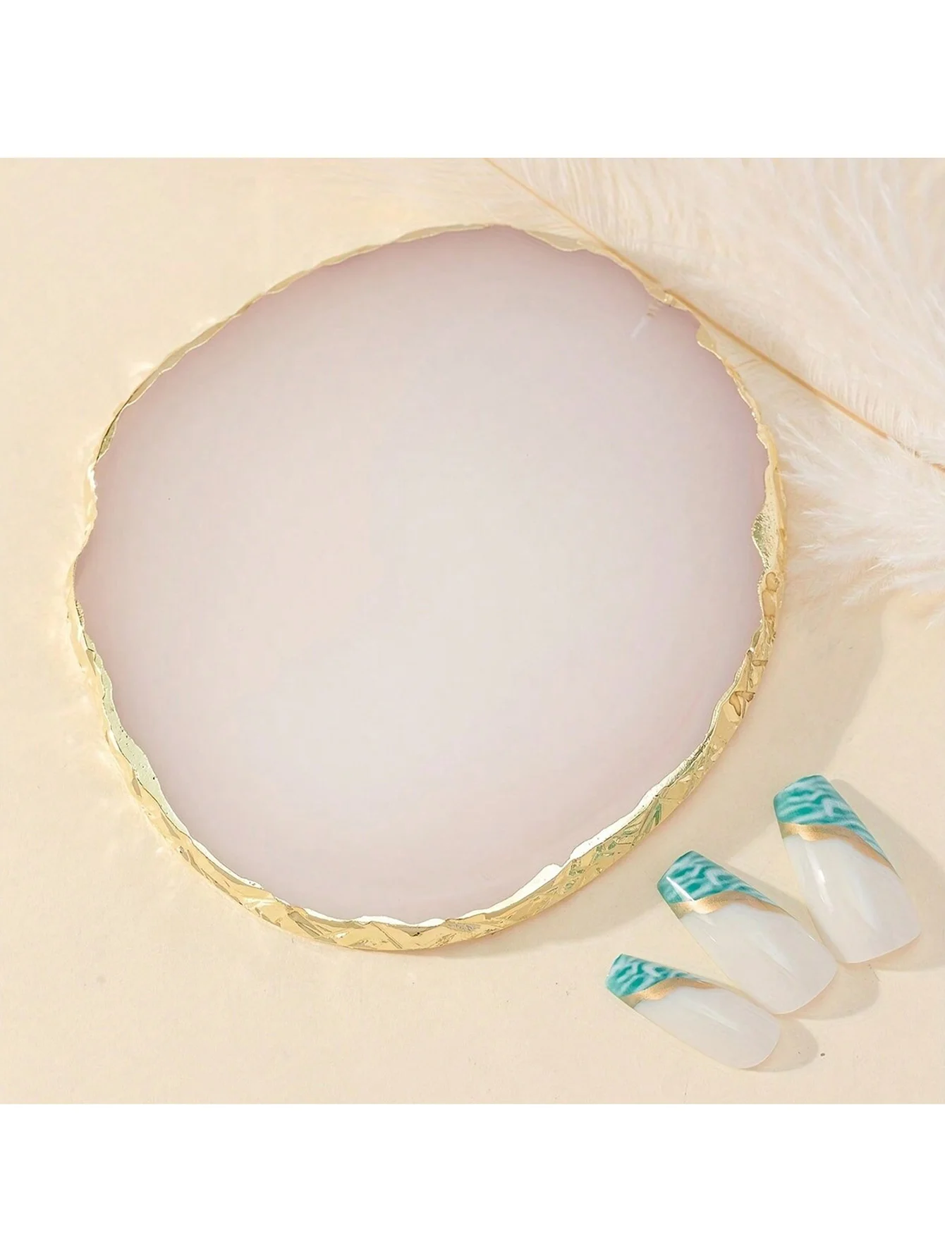 Paleta de colores con borde dorado para uñas – Tablero de selección de color - imagen 2