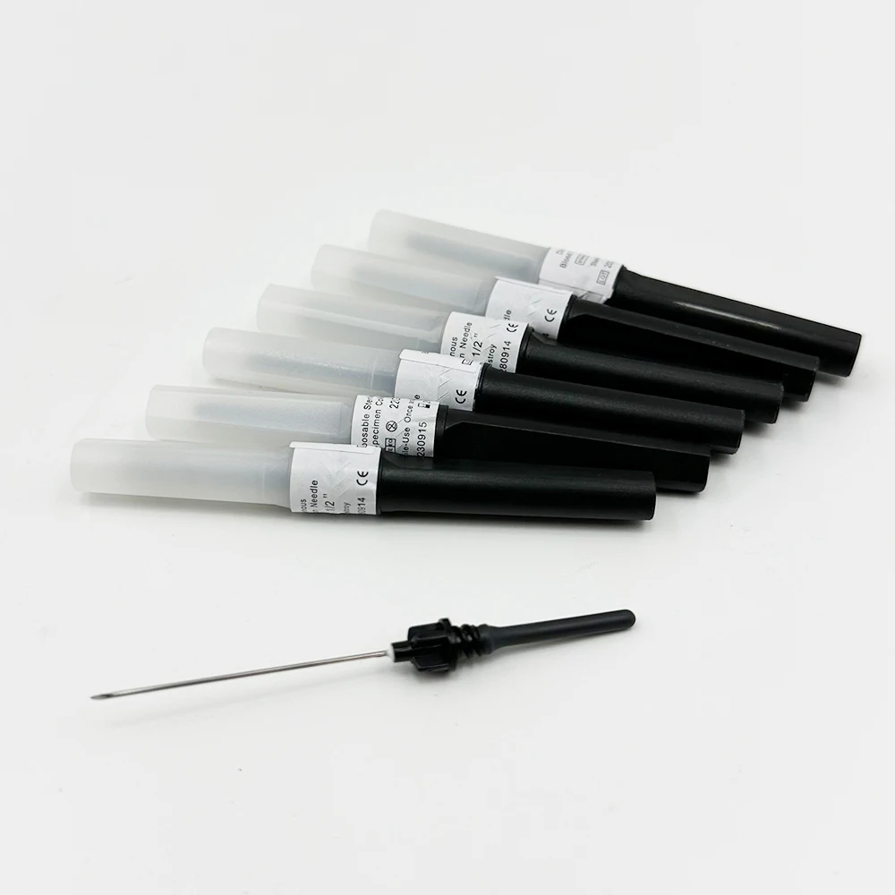 100 unids/lote aguja desechable de recolección de sangre de mariposa tipo ala doble aguja de recolección de sangre sala de cuidado de mascotas gato perros animales - imagen 3