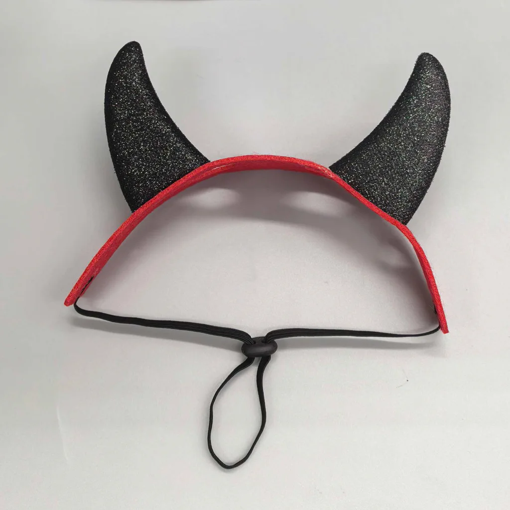 Nuevo vestido de Halloween para mascotas, cuernos, decoración divertida, tocado de gato, accesorios para mascotas de Halloween - imagen 5