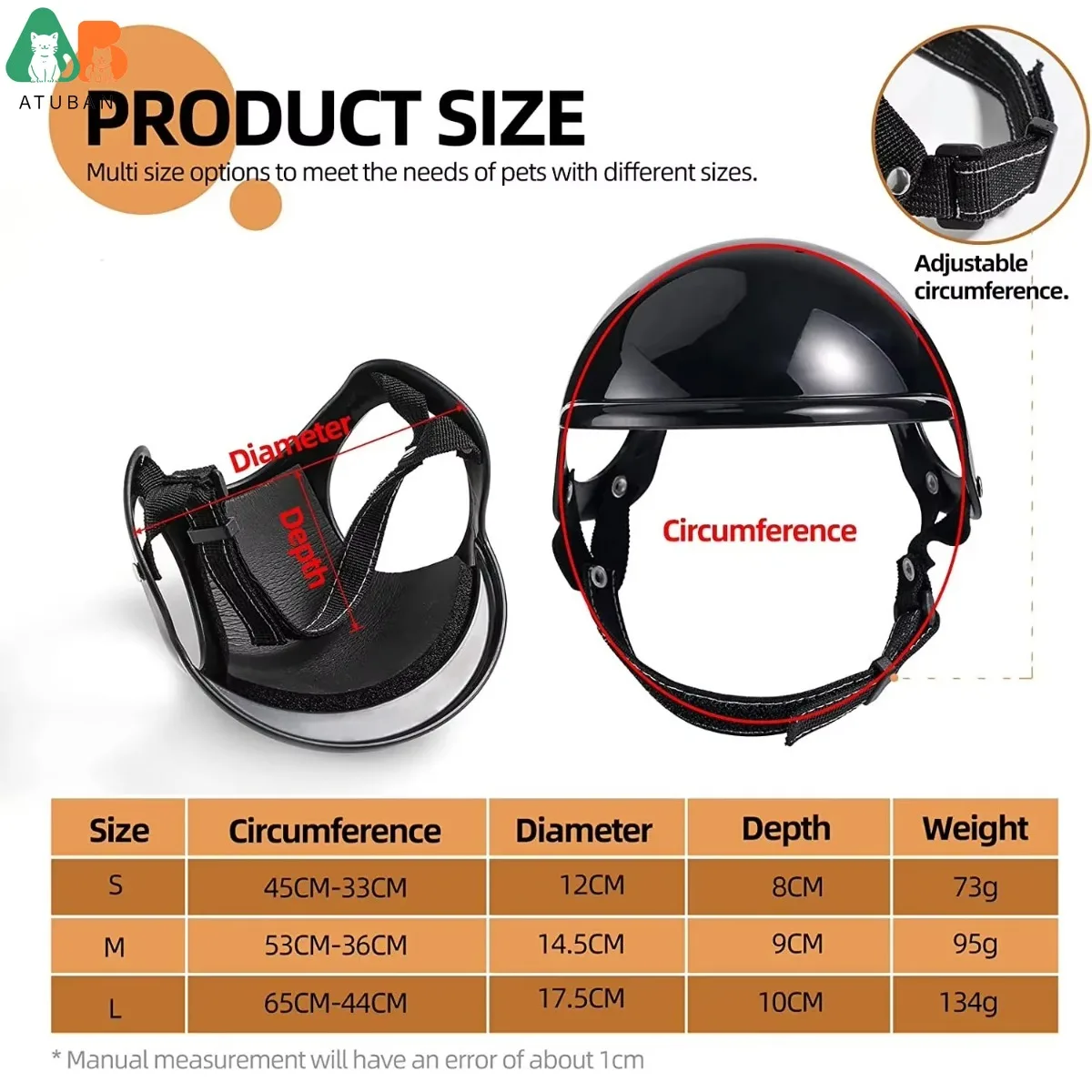 ATUBAN Gafas para perros pequeños con casco, 2 gafas de sol para perros y casco para perros pequeños y medianos, conducción al aire libre para caminar - imagen 2