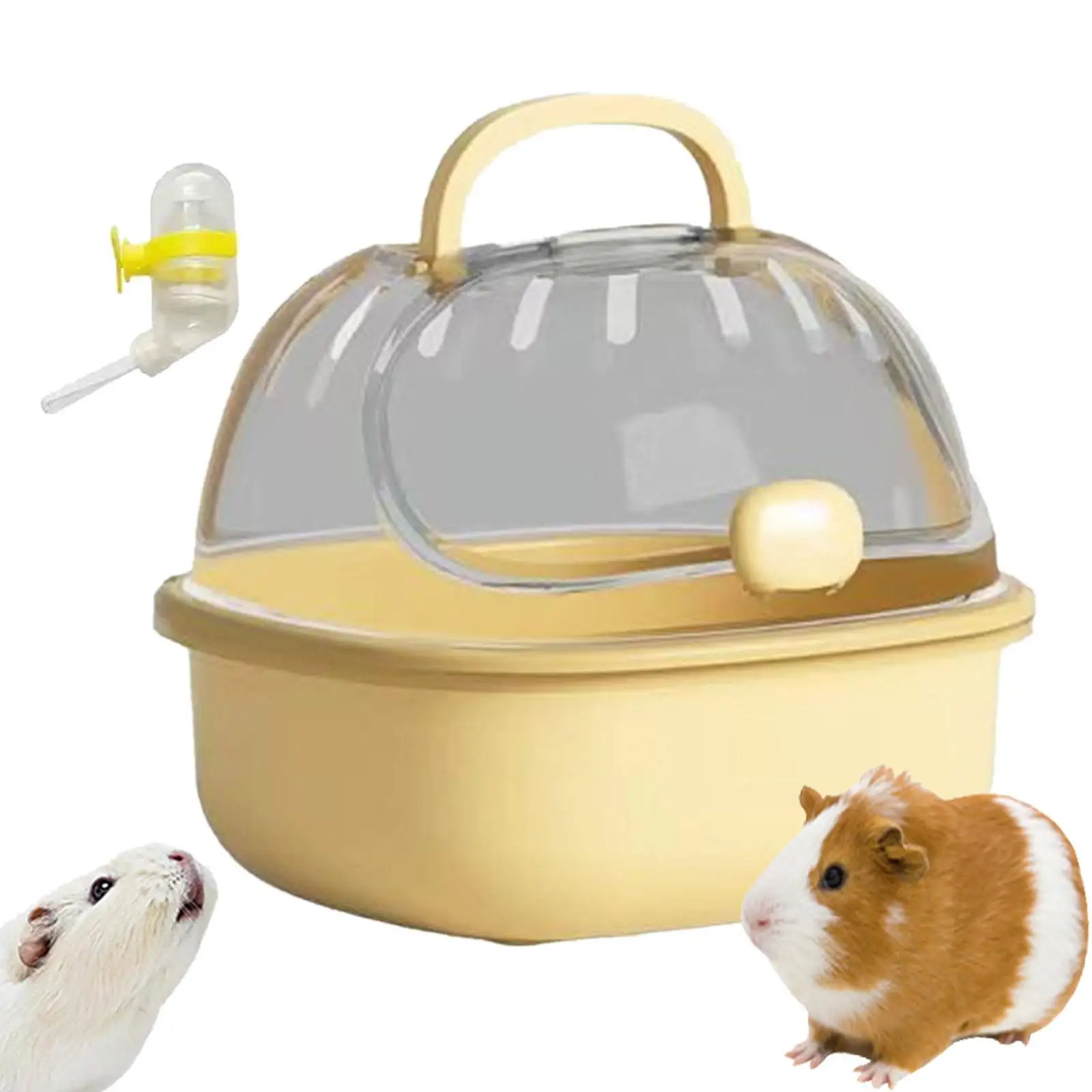 Hamster Carry Case Cage Travel Mice Travel Case Small Animal Carry Case for Outdoor Chinchilla Hedgehog Vacation Dwarf Hamster