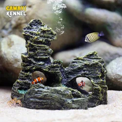 Escondite de resina para pecera – roca simulada acuarios y peces