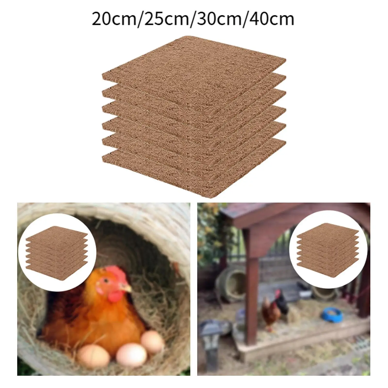 6 Pieces Laying Pads Multifunctional Soft Poultry Supplies Hen Nest Mats