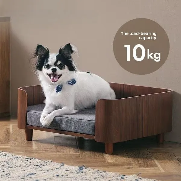 Cama de madera para perros y gatos - Cálida y acogedora