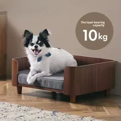 Cama de madera para perros y gatos - Cálida y acogedora
