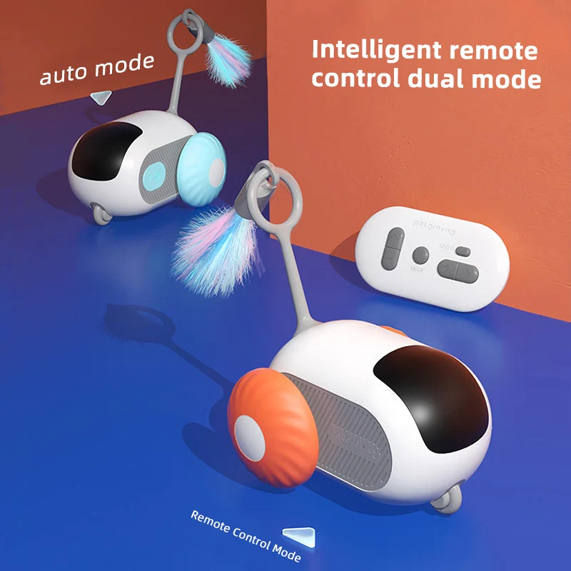 Juguete eléctrico autocalentable para gatos, juguete automático para gatos, palo de alivio, productos para gatos, Teaser, vehículo de Control remoto - imagen 2