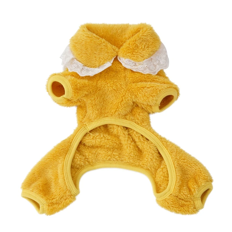 Pijamas para perros, abrigo para cachorros pequeños, suéter de invierno para gatos, ropa bonita para cachorros pequeños, mono para perros cubierto de cuerpo completo de 4 piernas - imagen 5