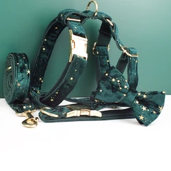 Collar para perro personalizado de lujo con diseño floral Star03