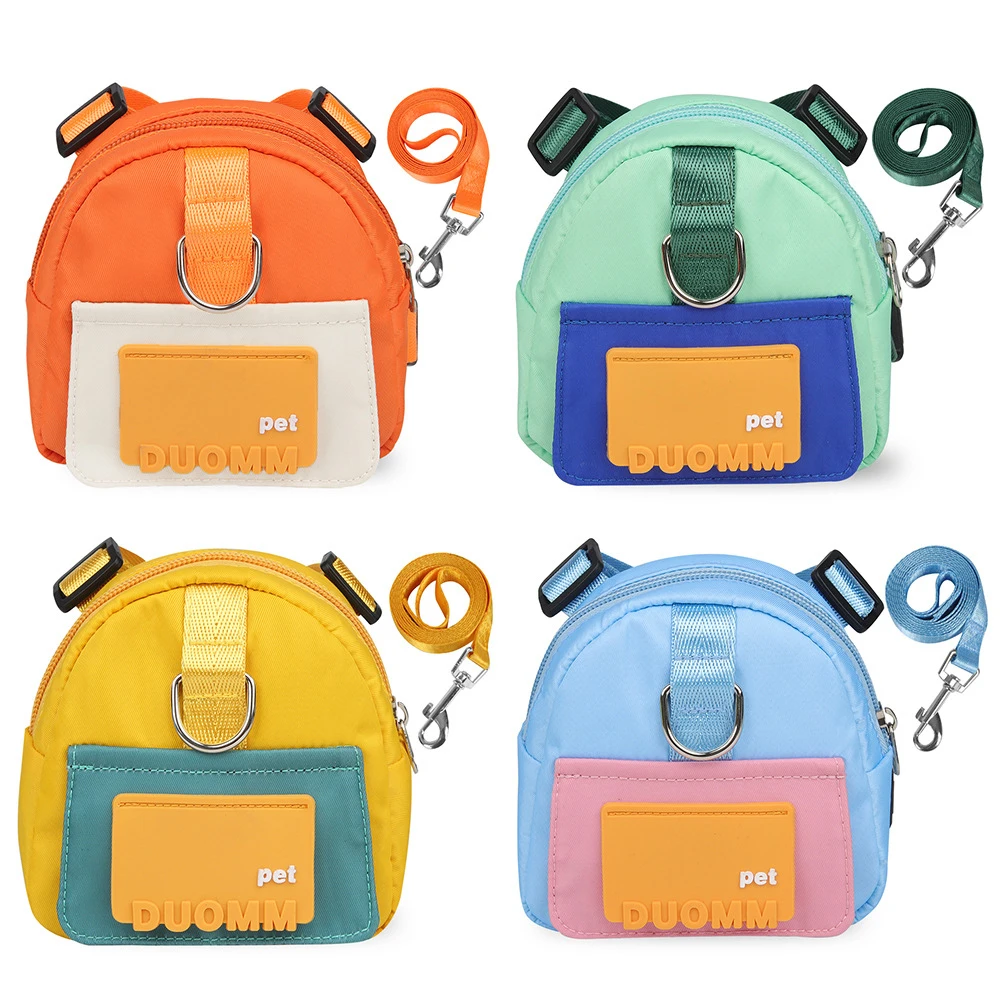 Linda mochila ajustable para mascotas con correas de arnés, bolsa portátil para entrenamiento de perros para viajes al aire libre, bolsas de almacenamiento para aperitivos para cachorros y mascotas - imagen 4