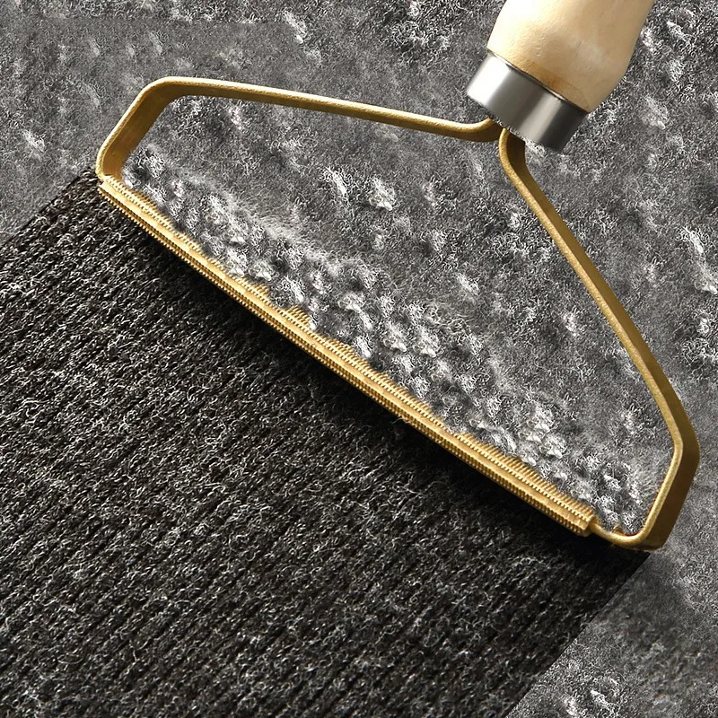 Cepillo removedor de pelo de mascotas, cepillo de acero inoxidable para el aseo de perros, ropa, sofá, Bola de lana, raspador, Herramientas de limpieza, suministros para mascotas - imagen 4