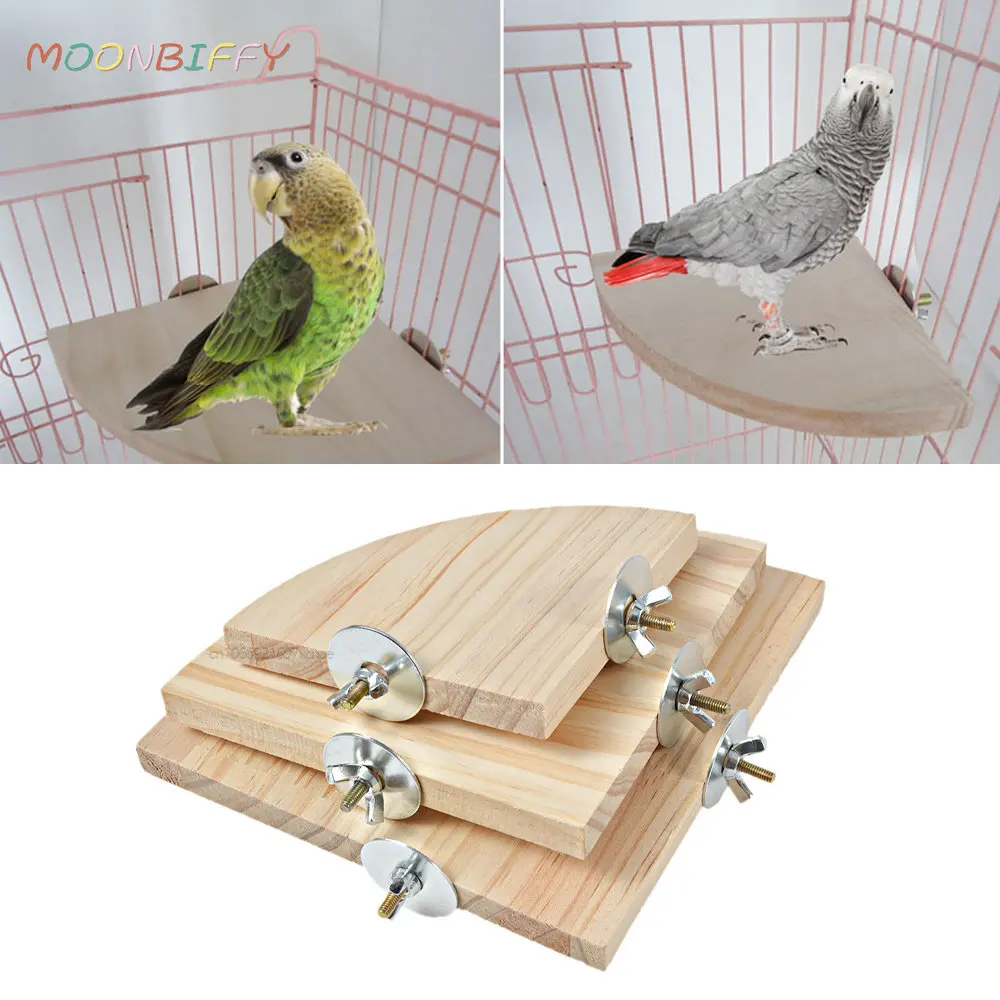 tabla soporte hámster loro plataforma madera mascotas