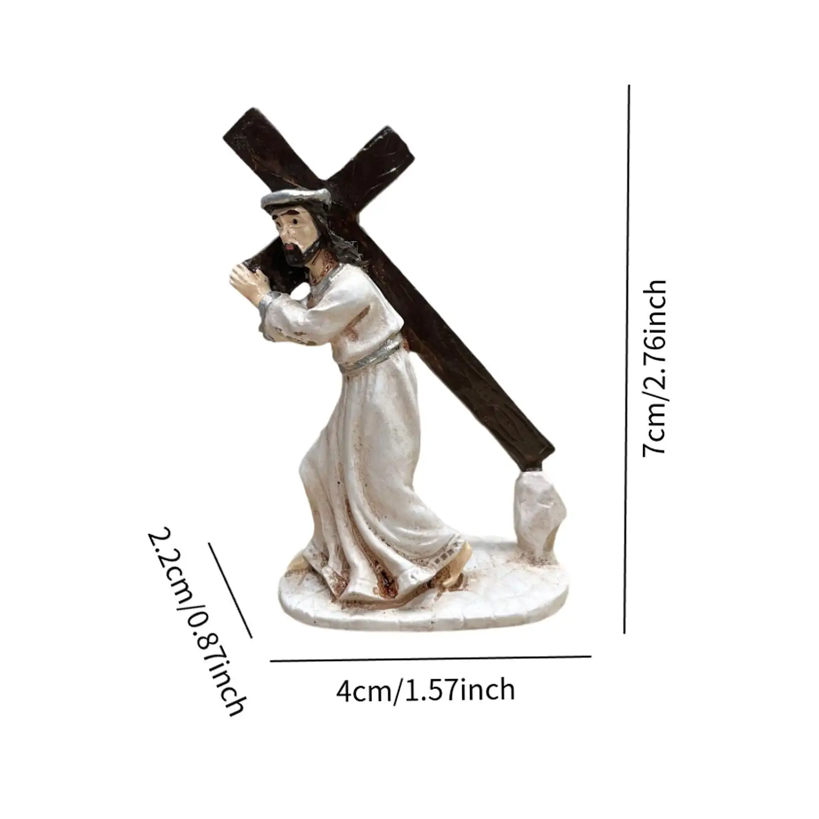 Crucifix Figurine Jesus Statue Holiday Craft Gift Home Decoration Christian Holy Catholic for Home Desktop Shelf Car Collection Crucifix Figurine Jesus Statue Holiday Craft Gift Home Decoration Christian Holy Catholic for Home Desktop Shelf Car Collection