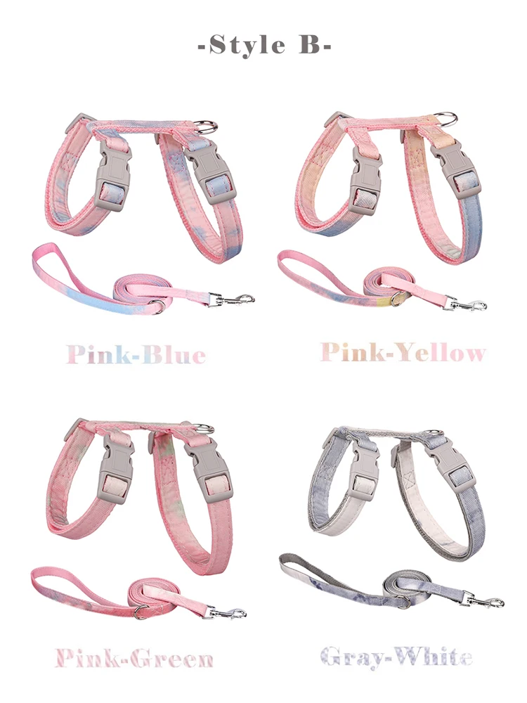 Conjunto de arnés y correa para perro y gato, accesorio ajustable, antiescape, bonito lazo, para Chihuahua y gatos - imagen 3