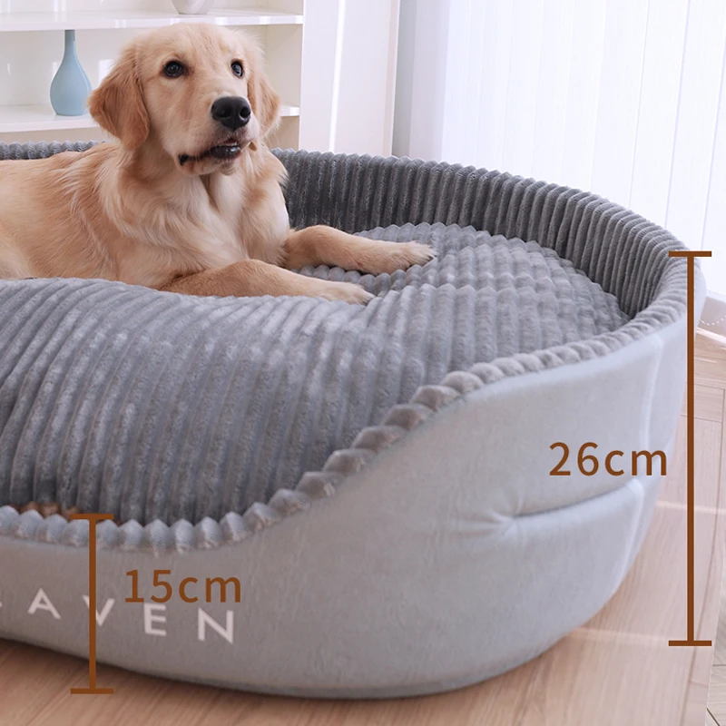 HOOPET-cama para perros medianos y grandes, casa para perros, perrera suave, cojín cálido para perros y gatos, suministros de alfombrilla, S-XL, accesorios para mascotas - imagen 4