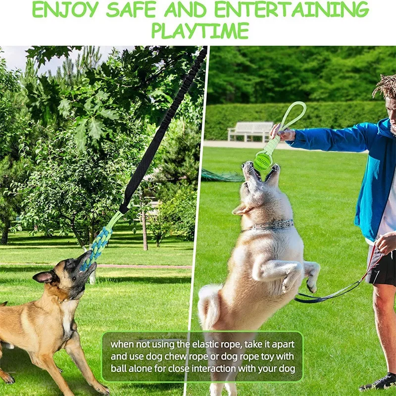 Juguete ajustable para moler dientes de perro, cuerda para tirar de puerta interior, juguetes de pelota, juguetes de extractor de guerra para perros, suministros para mascotas - imagen 2