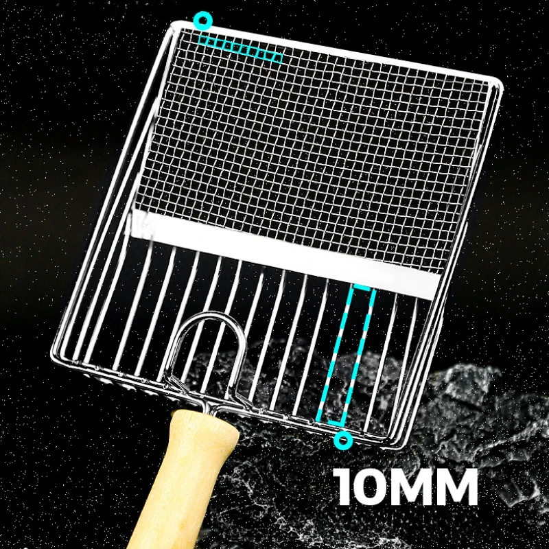 Pala de arena para gatos, mango de madera de acero inoxidable, fácil de oxidar, lavable, pala de arena para gatitos, herramienta de limpieza de inodoro para gatos - imagen 3