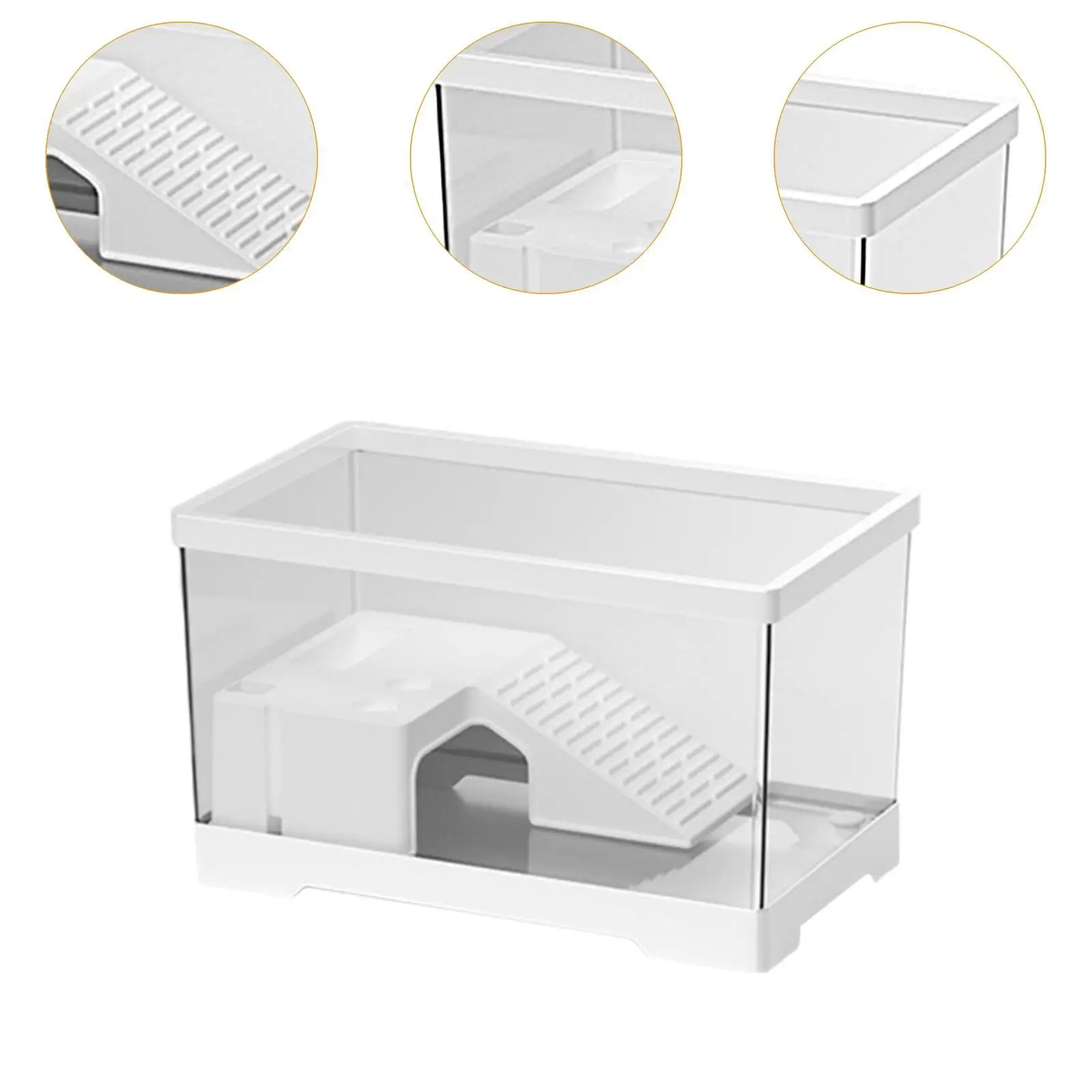 Turtle Tank Accessories Box Supplies Tortoise Enclosure Starter Indoor Decor