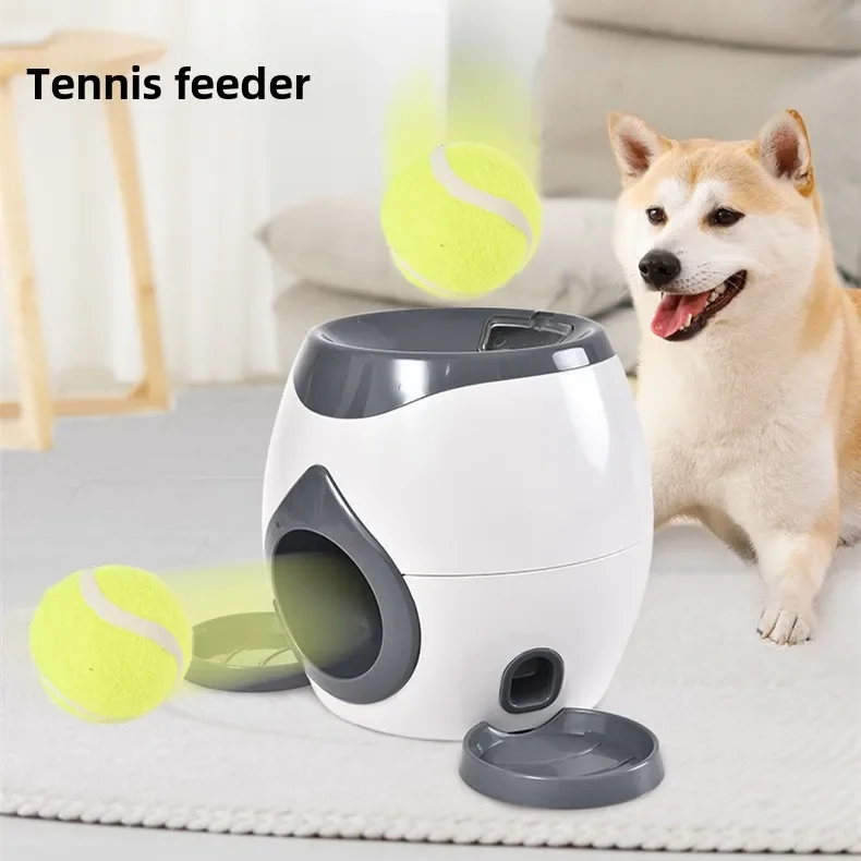 Nueva máquina de recompensa de comida de tenis para perros, entrenamiento interactivo para perros, alimentador automático inteligente, juguete para mascotas, juguetes para cachorros, productos para mascotas - imagen 2